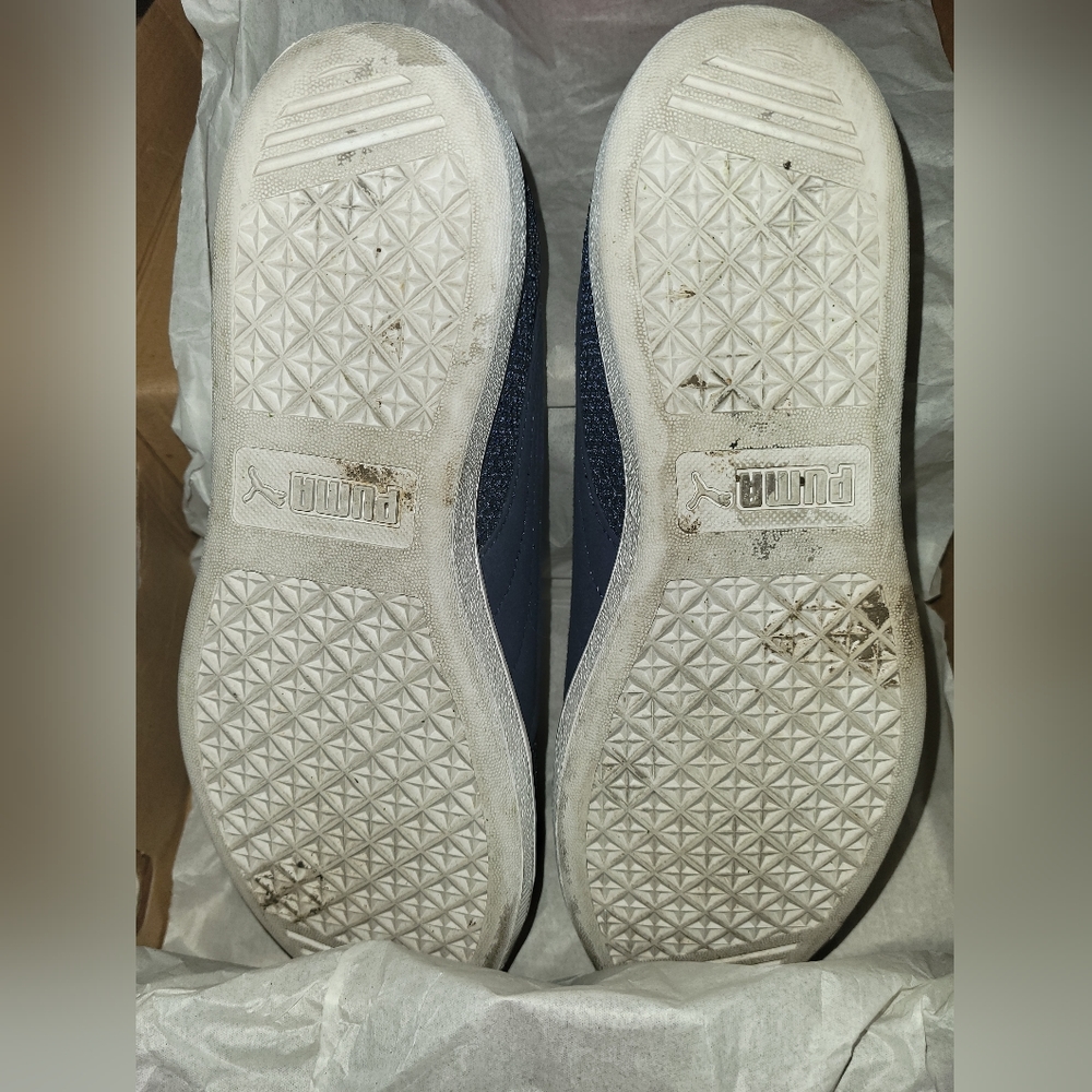 Puma Vikky Mesh FM Sneakers - Peacoat & Puma White, Sz: 11 - Picture 4 of 5
